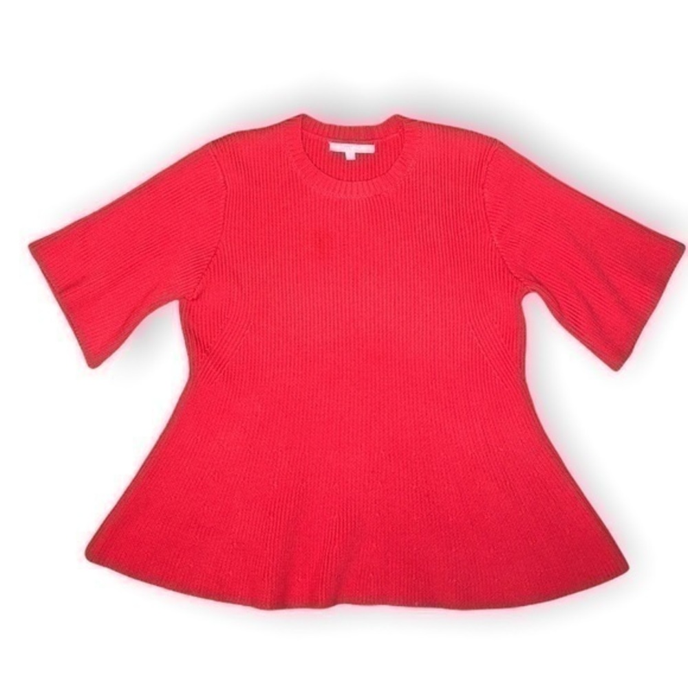 Derek lam 10 Crosby red dark coral knit sweater